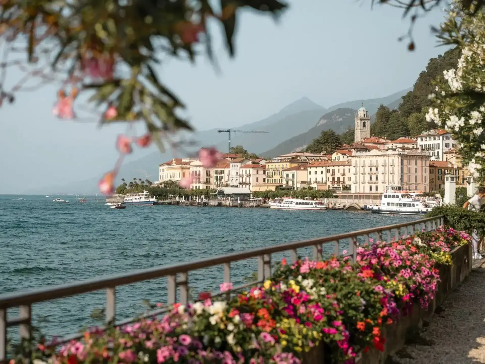 A genuine view of Bellagio and Lake Como