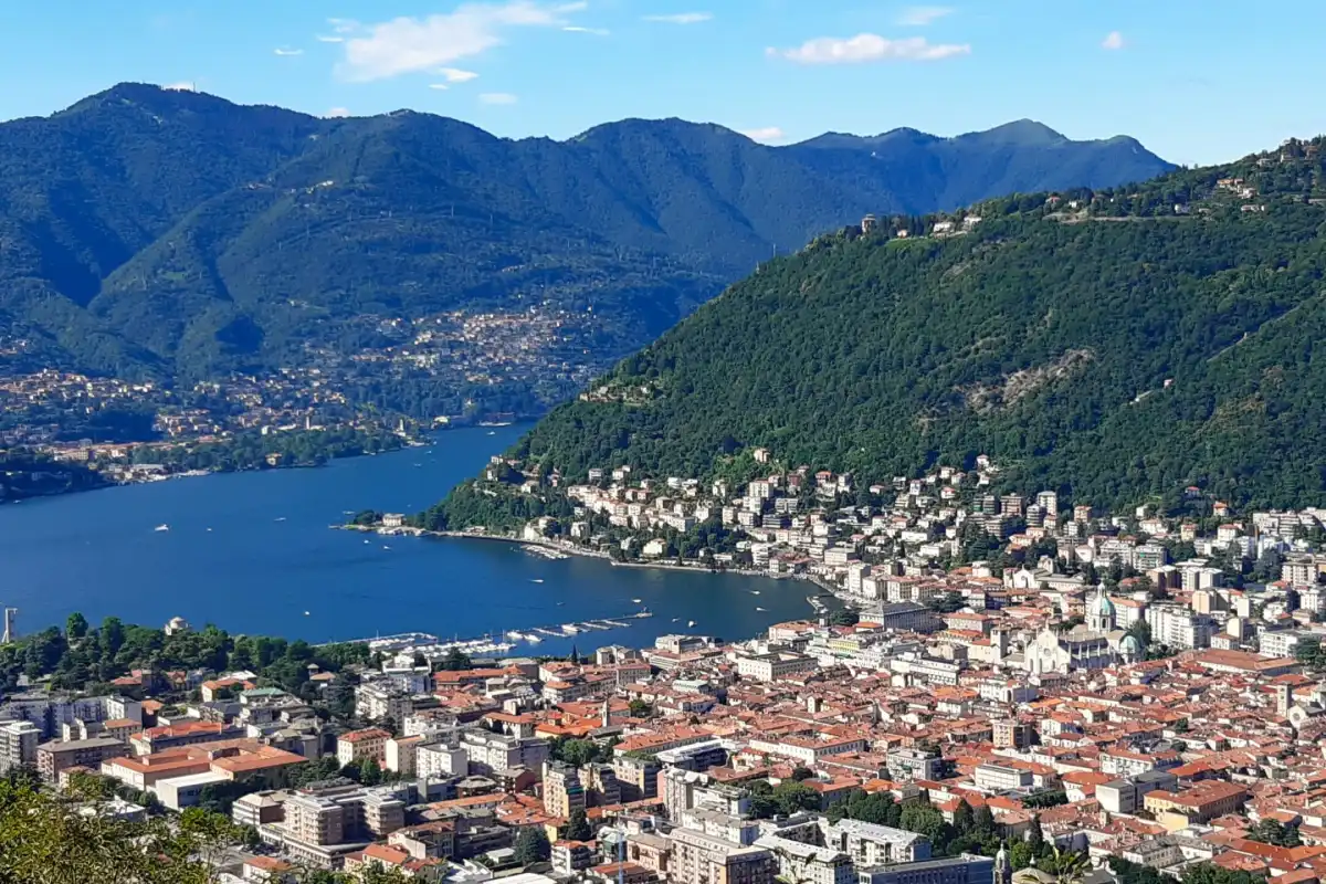A genuine view of Como: city and lake