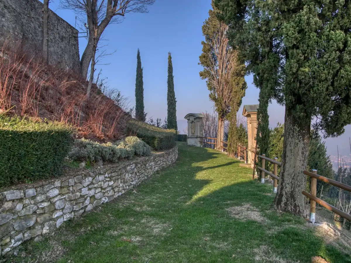 The Sanctuary and the Stations of the Cross — Montevecchia: sanctuary and views, near La Corte del Passone