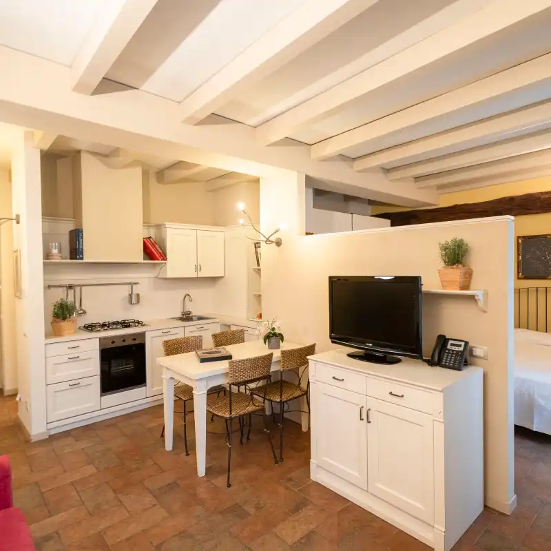 Interno dell'appartamento Pimpinella alla Corte del Passone a Montevecchia
